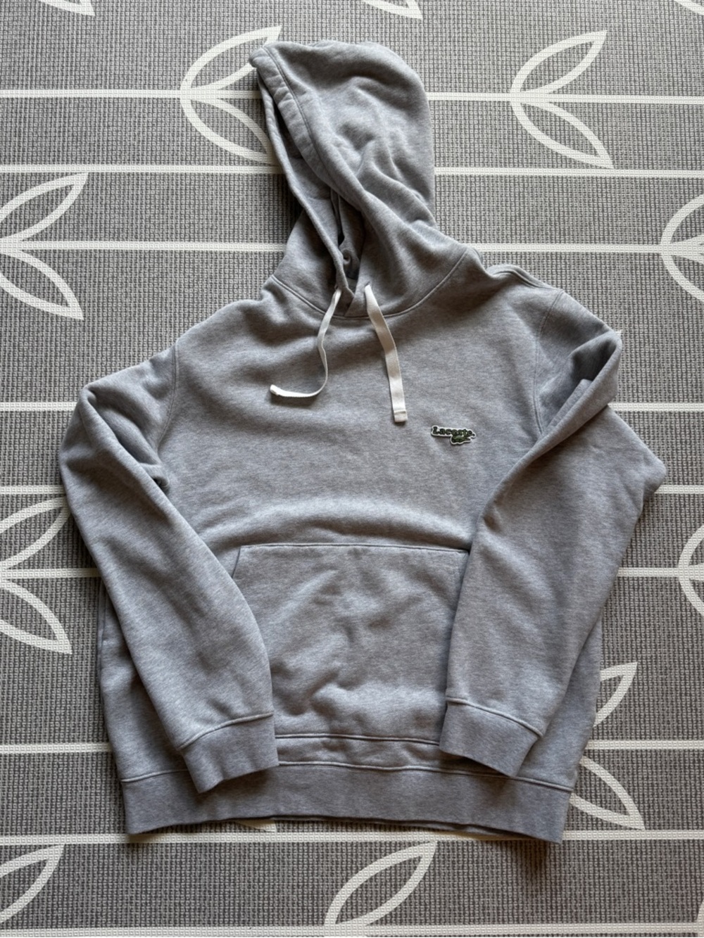 Lacoste Gray Men's Hooded Sweatshirt Size XL